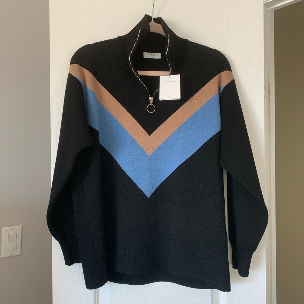 Sandro Zipped Sweater